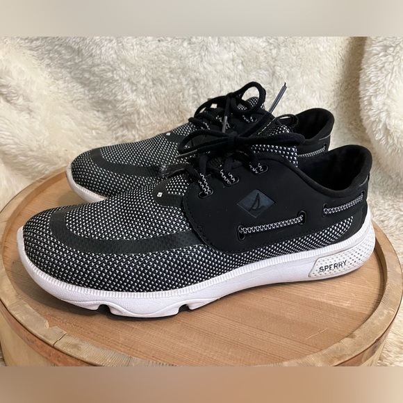 Sperry Shoes - Sperry‎ Women’s Boat Shoes Black/White Quick Drying Amphibious Sneakers Sz 9M